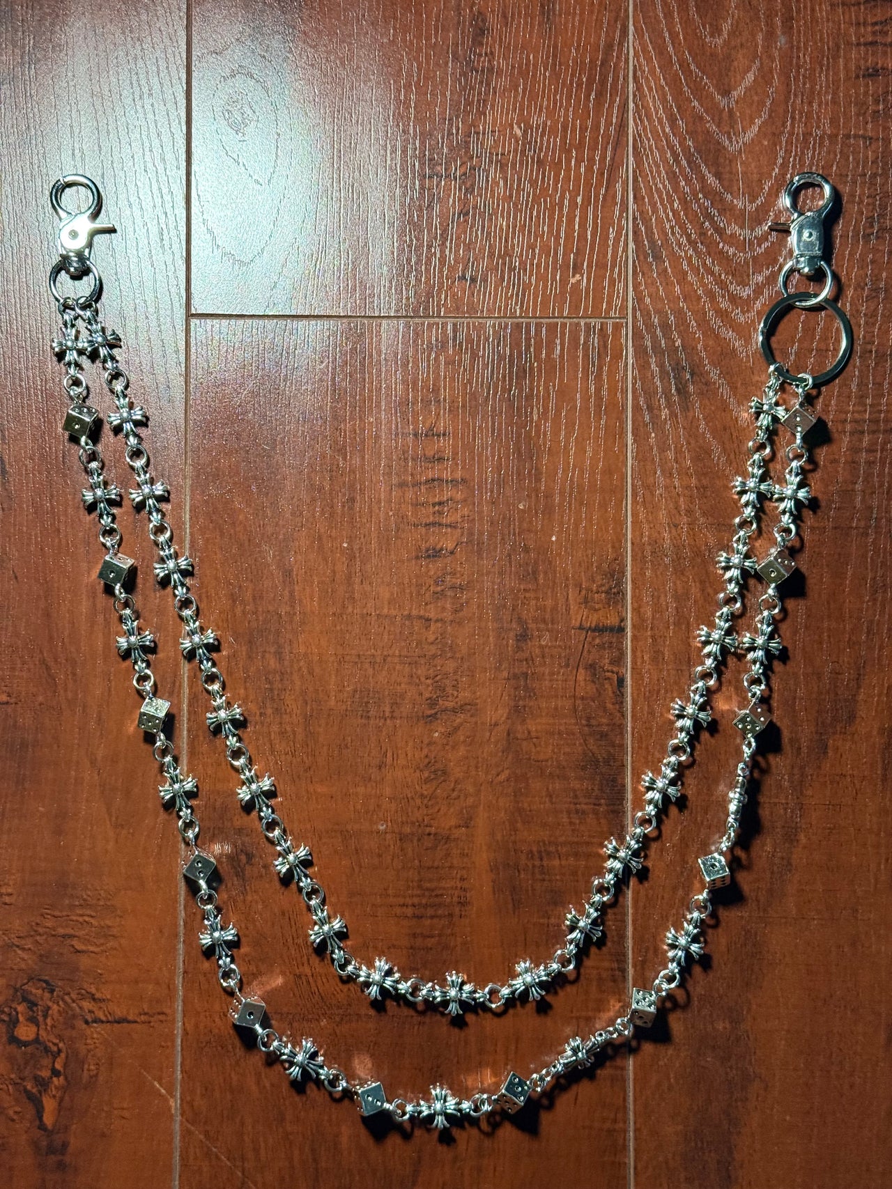 Opus 2 Cross Dice Wallet Chain
