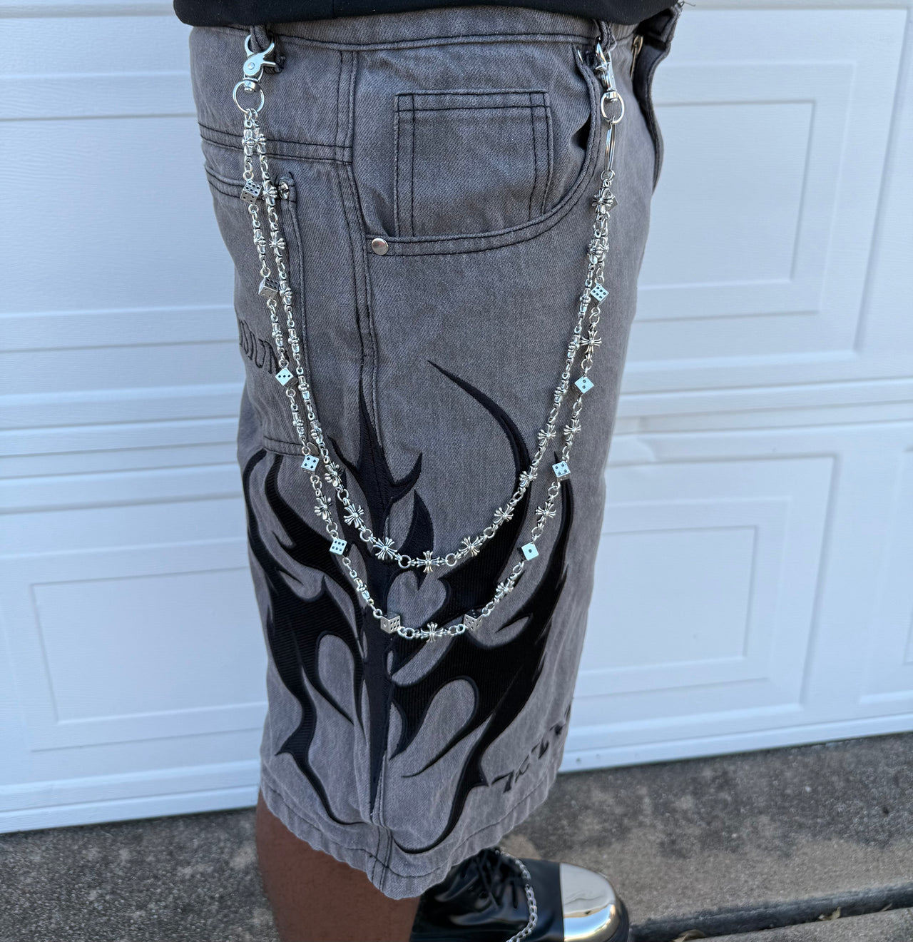Opus 2 Cross Dice Wallet Chain